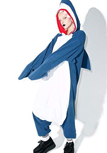 Sazac Shark Kigurumi - Onesie Jumpsuit Halloween Costume #TOP6