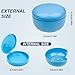 Maoerdental Retainer Cleaner Case,Double Layer No-Leak Denture Cup for Soaking Dentures, Denture Bath for Aligner,Retainers,Mouth Guard,Night Guard Solid Color (Blue)