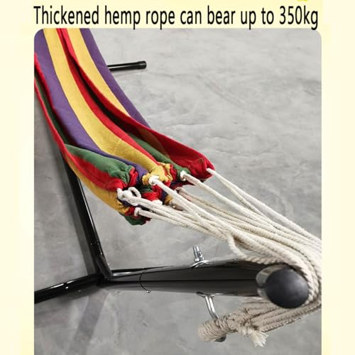 Hamac de camping ultra-léger avec support en toile de coton solide - 5