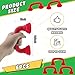 6 pcs Whisper Reading Phones for Classroom Hear Myself Sound Speech Therapy Tool Auditory Feedback Whisper Phone Manipulatives for Kids Preschool Children (Red)