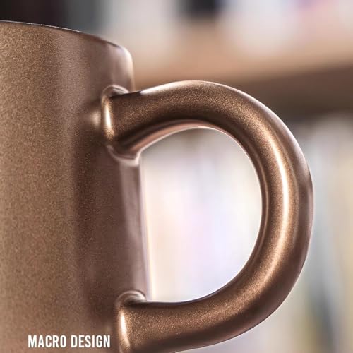 Ensemble de tasses à café de luxe : le cadeau idéal en céramique dorée