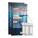 Watersafe® Bacteria Water Test Kit – USA-Made – Results as Fast as 6 Hours – Detects Coliform (Inc. E. coli) & Non-Coliform Bacteria in Drinking, Well & Tap Water – Lab-Quality Testing – 4 Pack