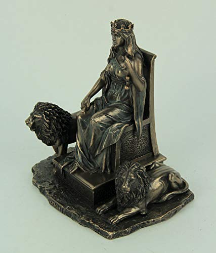 Figura decorativa Madre Diosa griega antigua acabado bronce miniatura 2