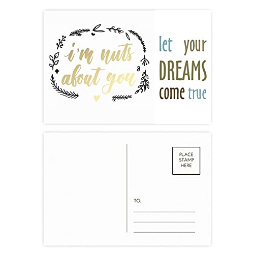 Tarjetas de agradecimiento de papelería bonita y notas dedicatorias Dream Come True