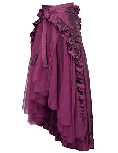 Zexxxy Steampunk Pirate Skirt Ladies Girls Middle Ages Vintage Skirt Irregular Steampunk Gothic Skirt Purple 2XL steampunk buy now online Zexxxy Steampunk Pirate Skirt Ladies Girls Middle Ages Vintage Skirt Irregular Steampunk Gothic Skirt Purple 2XL steampunk buy now online