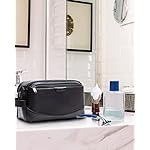 BAGSMART Toiletry Bag for Men, Large Travel Toiletry Organizer, Dopp Kit Water-resistant Shaving Bag for Toiletries Accessories - Black - Image 2