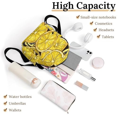 Mochila de limones urbana para oficina y portátil de mujer moderna 3