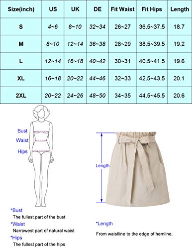 Kancy Kole Womens Casual A-Line Pencil Skirts High Waisted Short Skirt With Pockets (Navy Blue, Xl) #TOP5