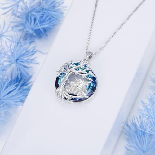 LILALO Highland Cow Necklace for Women 925 Sterling Silver 1 to 2 Cow Pendant Necklaces Cute Animal Jewelry Wife Gruduation Birthday Gifts for Her Wife Girlfriend Mom Mother Daughter3