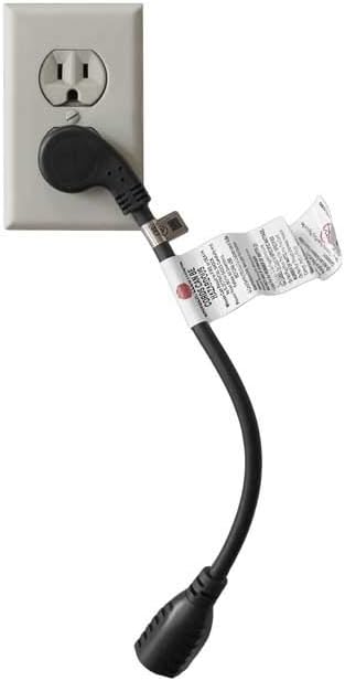 Nеw Dеаl SF Cable 2ft 16/3 AWG Ultra Low Profile NEMA 5-15P Right Angle to NEMA 5-15R Power Cord