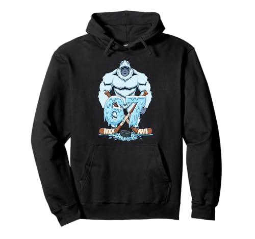 67 graphismes Amusants pour garçons de Style mème de Hockey Drip Number Sweat à Capuche