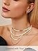 FOCALOOK Yellow Gold Plated Snake Chain Necklace Gold Herringbone Necklace Choker Necklaces for Women 3MM(W) 12.5+3.5