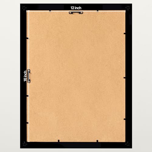 Image of eletecpro 12x16 Gold Picture Frames Set of 4, Vintage Photo Frames with Clear Acrylic Cover, Gallery Wall Art Display 8.5x11 Photo with Mat or 12x16 without Mat for Tabletop and Wall Mount, Home Decor
