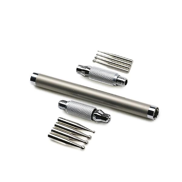 Leather Craft Tool Embossing Carving Stylus Modeling Point Pattern Stylus Steel Dual Tipped Double End Tracing Dotting Tool Spoon Ball Pen Stylus by Yitaocity - Image 4