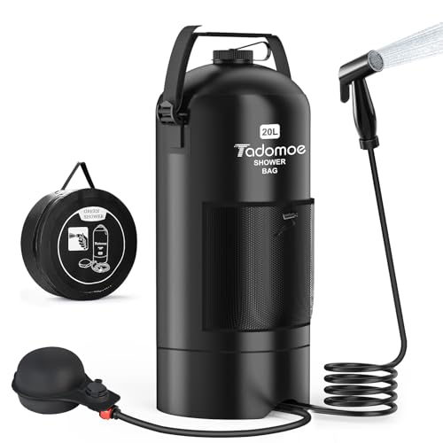 Tadomoe 20l Douche Solaire Camping Portable avec Pompe...