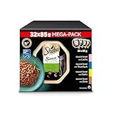 SHEBA Schale Nassfutter Multipack Mega-Pack Sauce Collection Feine Vielfalt MSC-Zertifiziert 32 x 85g