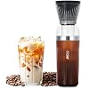COMMERCIAL CHEF Quick Cold Brew Coffee Maker, Battery Powered Coffee Maker with Fast Extraction, USB Rechargeable Portable Cold Coffee Machine Maker with 14 Oz. Jar with Lid