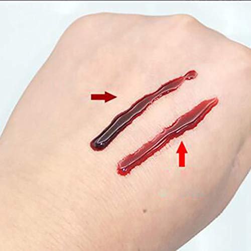 PIXNOR 30Ml de Sangue Falso Gel de Sangue de Halloween Plasma Comestível Sangue Artificial Maquiagem