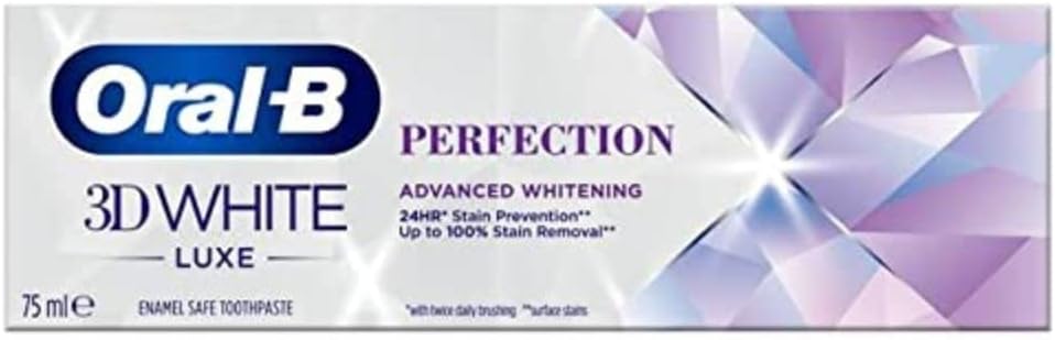 3D White Luxe Perfection Toothpaste 12 x 75 ml, whitening toothpaste