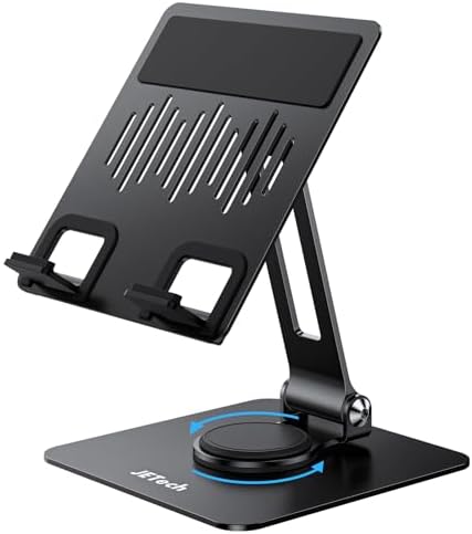 JETech Soporte Tablet, Soporte Escritorio Giratorio Ajustable con...