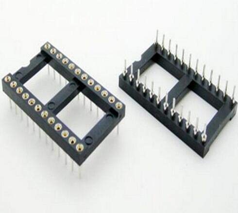 Wiring Connecting Terminals - 10PCS 24 Pin Round DIP IC Socket Adapter Wide 24Pin Pitch 2.54mm Connector