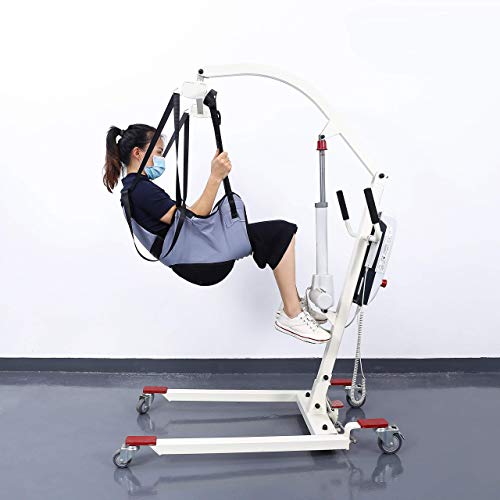 Full Body Mesh Lift Sling for Hoyer with Commode Opening,Medium,Durable Lift Chairs Slings for Patient Lifts - Medical Home Use Hoyer Lift Slings Compatible with Hoyer,Invacare,McKesson,Lumex,Joerns