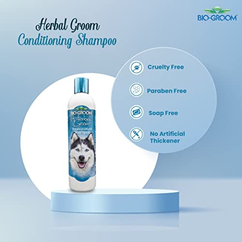 Image of Bio-Groom Herbal Groom Conditioning Shampoo for Dogs, Replenish Dogs Moisture and Maintain Coat Healthy, Silky, Shiny, Nourishes Skin and Keep Them Smelling Fresh, 355 ml | Herbal conditioning shampoo for healthy skin and shiny coat.