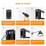 K&F CONCEPT Wall Mount Triangle Boom Arm 39.37inch/100cm, Ring Light Mount 180°Flexible Rotation for Photography, Studio Video Light, Monolight, Softbox, Reflector, Photography - Image 5