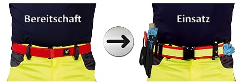 Cinturón para funda tee-uu Red rojo que evita caídas de equipo 5