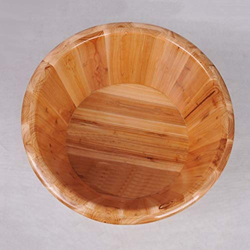 Spa de pies barril de madera para remojo relajante miniatura 6