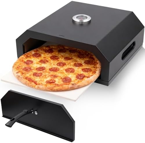 Ayiusideza Outdoor pizza oven, a convenient pizza oven with a handle for grilling, suitable for use in courtyards and gatherings (pizza)