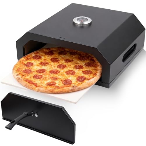 Ayiusideza Outdoor pizza oven, a convenient pizza oven with a handle for grilling, suitable for use in courtyards and gatherings (pizza)