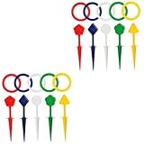 ifundom 2sets Boys and Girls Outdoor Ring Toss Game Toys Carnival for Fun Family Activities Beach Park Enhances Recognition and Parent-boy Girl Interaction