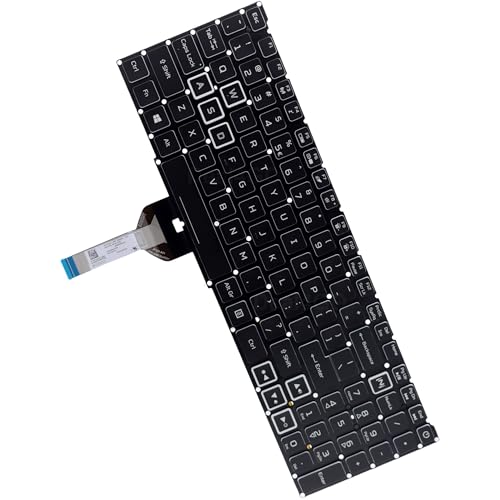 Clavier rétroéclairé RVB Acer PHN16-71 PHN18-71 AN515-58 touches WASD blanches