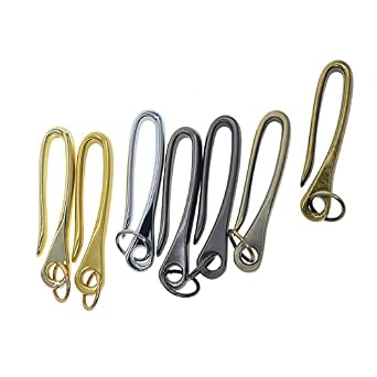 WEBEEDY Japanese Fish Hook Keychain Set - 6Pcs, U-Shape, 3 Sizes, Alloy, For Belt Or Bag - View #12