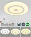 Produktbild LED Deckenleuchte Moderne Runde Kreative Einfaches Design, Deckenlampe Dimmbar Mit Fernbedienung, Deckenbeleuchtung Für Wohnzimmer Schlafzimmer Esszimmer Flur Foyer, Eisen Acryl Lampe, 36W D 50Cm 230V