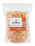 NICLESS Premium Zigarettenfilter | Zigarettenspitzen für weniger Teer und Nikotin | Plastik- Zigaretten Filteraufzats | Mikro-Filtrationssystem für Zigaretten Regular | Tasche | 1000 Stück | 8mm
