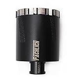 FACHLICH Diamond Core Drill Bits - 3' Granite Hole Saw 75mm Granite Drill Bit Laser Welded with...