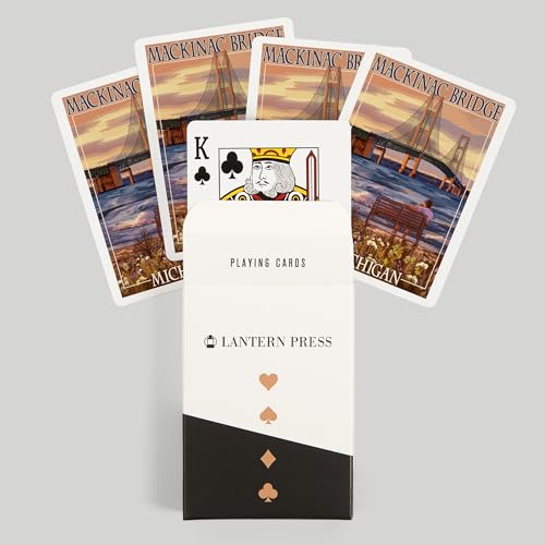 Mackinac Michigan Baraja de 52 Cartas Póker miniatura 6