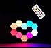 Price comparison product image W.KING Splicing LED Smart Light, Wall Lamp Hexagonal, RGB Panels A Bright Smart Mood Lighting with Remote Control for Inside, Modular Touch Sensitive Lights Honeycomb Decorative,10pcs