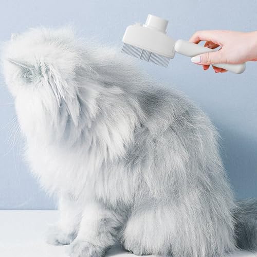 Soluciona los enredos profundos con el cepillo de vapor para mascotas 3