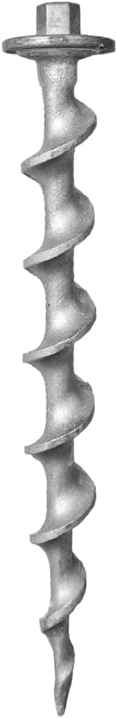 Penetrator 9" Aluminum Earth Screw Anchor-Holds up to 200lbs