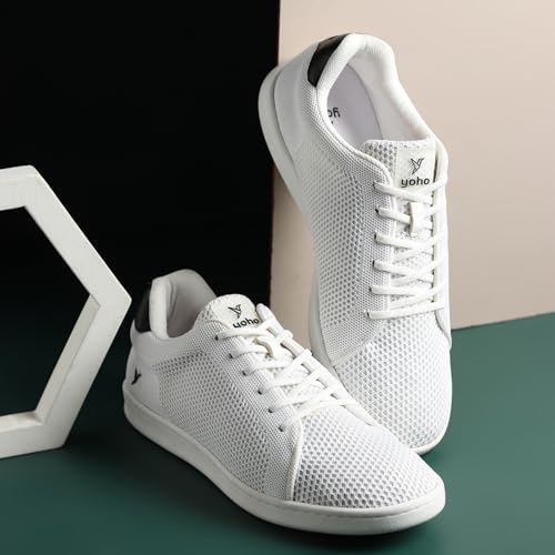 Image of YOHO Wind Sneakers for Men | Stylish Casual Shoes with Elastic Laces | Comfortable, Stretchable & Ultra-Lightweight | Premium Breathable Mesh Fabric