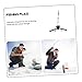 Toddmomy Ice Fishing Tip-up Flag Portable Tip-up Angler Auto-Set Ice Fishing Flag Black Folding Ice Fishing Tool