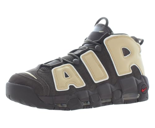 Nike Air More Uptempo '96 Men's Shoes (FB8883-200, Baroque Brown/Pale Ivory/Mystic Red/Sesame) Size 8