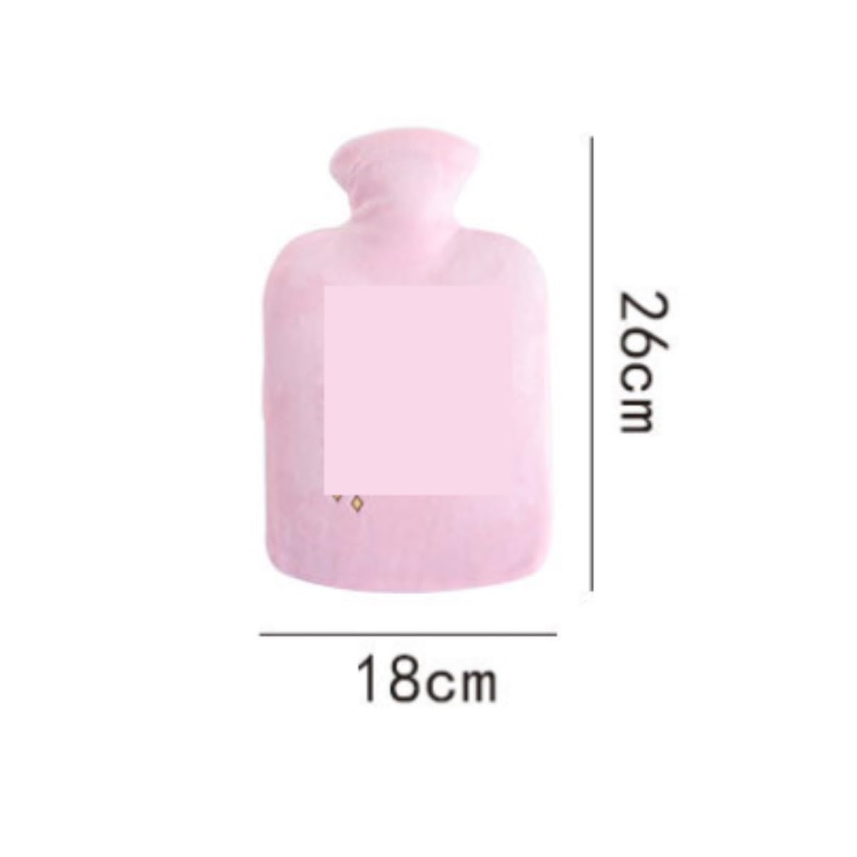 Termofor Zimowy Pluszowy Termofor Z PVC, Przenośny Podgrzewacz Do Rąk, Ciepły Worek Na Wodę Brzuch Podgrzewacz(Purple)