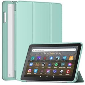 Funda protectora para tablet con función de encendido y apagado automático, incompatible con TCL Notable, color verde claro