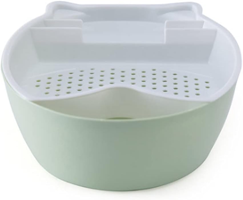 Lazy Fruit Plate Drain Basket to Eat with Mobile Phone Holder