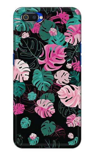 Image of Printed Hard Back Cover for Realme C2 Back Cover (Seamless Leaves) -190724(EA)