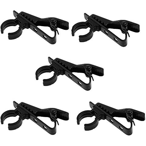 Sitrda 5 Pcs Mini Lavalier Microphone Clip Safe Hold Shock Secure Lapel Mic Clamp Replacement Kit Cover